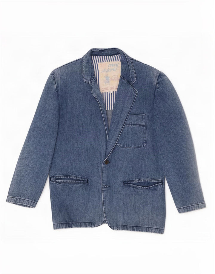 Carrera Herren-Jeansblazer mit 2 Knöpfen, UK 38, mittelblaue Baumwolle
