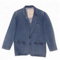 Carrera Herren-Jeansblazer mit 2 Knöpfen, UK 38, mittelblaue Baumwolle
