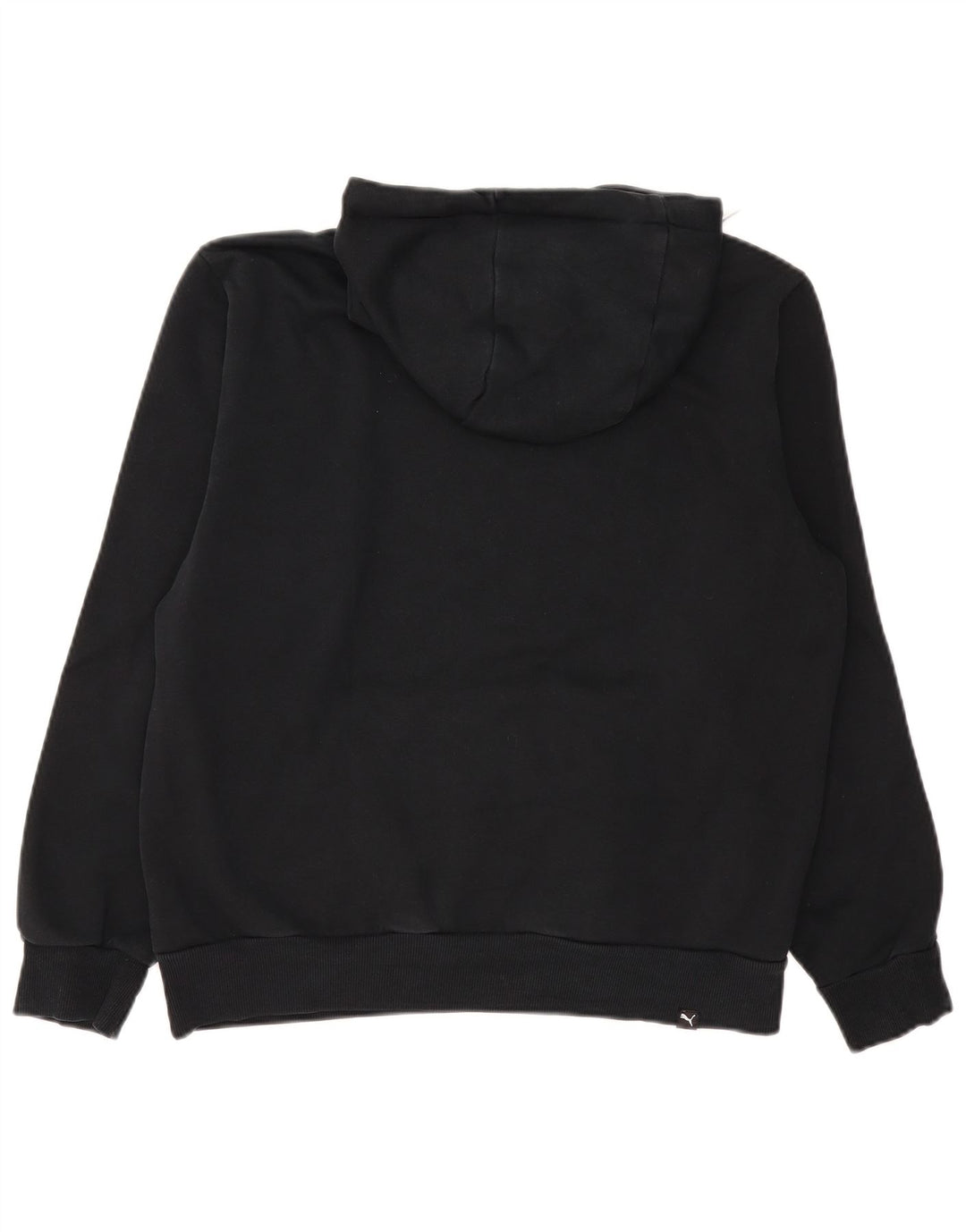 Puma Herren Grafik-Hoodie-Pullover aus mittelschwarzer Baumwolle