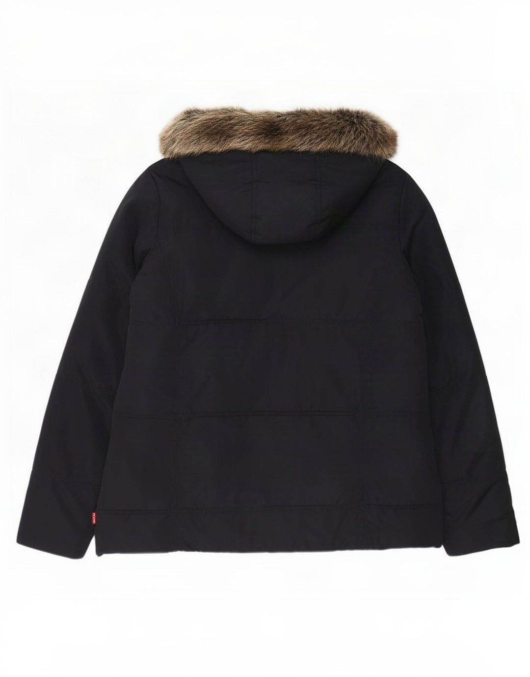 Levi's wattierte Mädchenjacke mit Kapuze, 15–16 Jahre, marineblaues Polyester