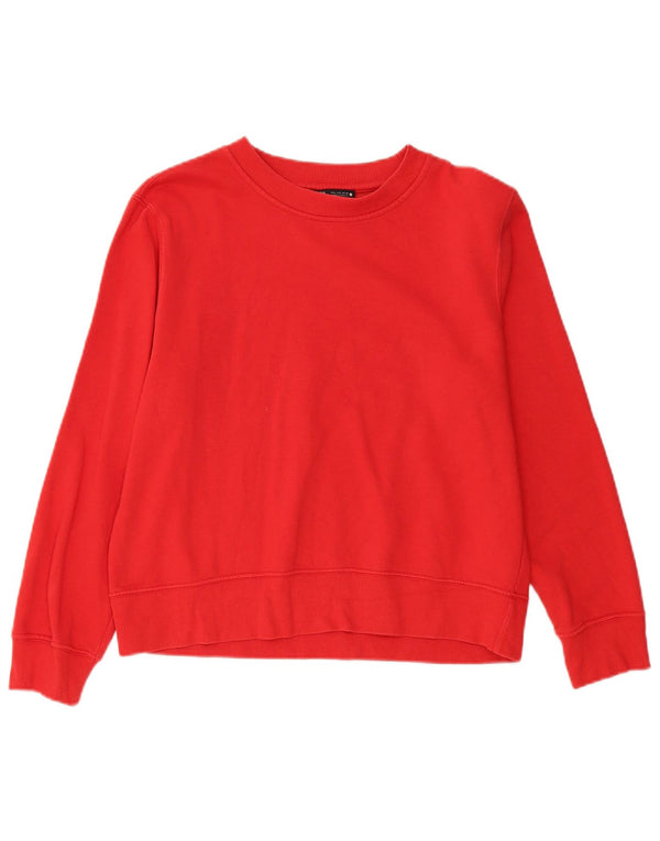 Zara Damen Sweatshirt Pullover UK 16 Large Rot