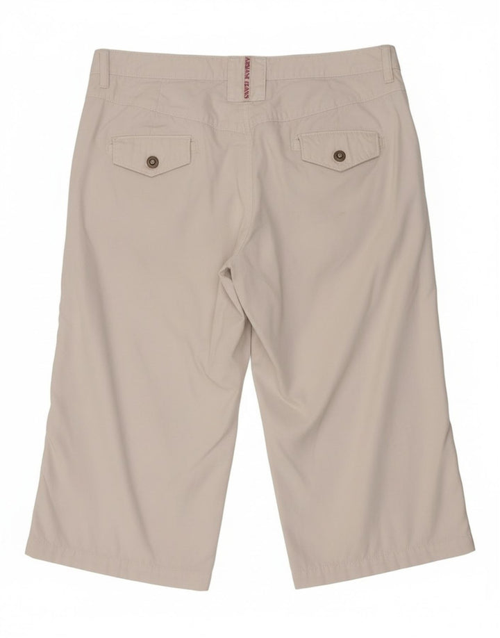 Armani Damen Bermudashorts W28 Mittelweiße Baumwolle