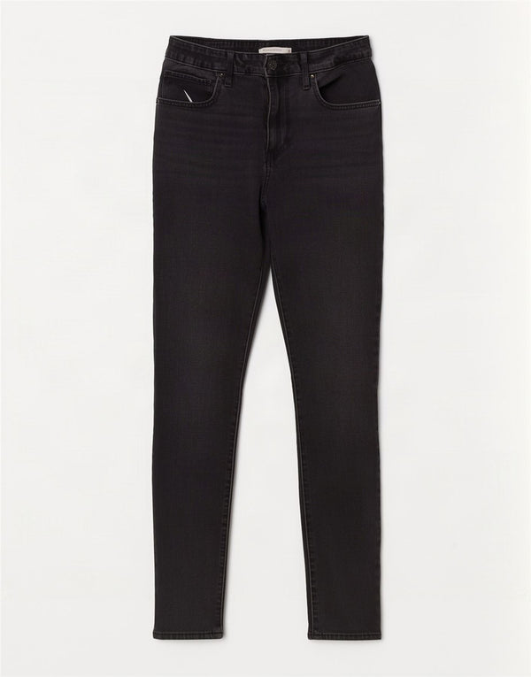 Levi's Damen 721 High Rise Skinny Jeans W30 L30 Graue Baumwolle