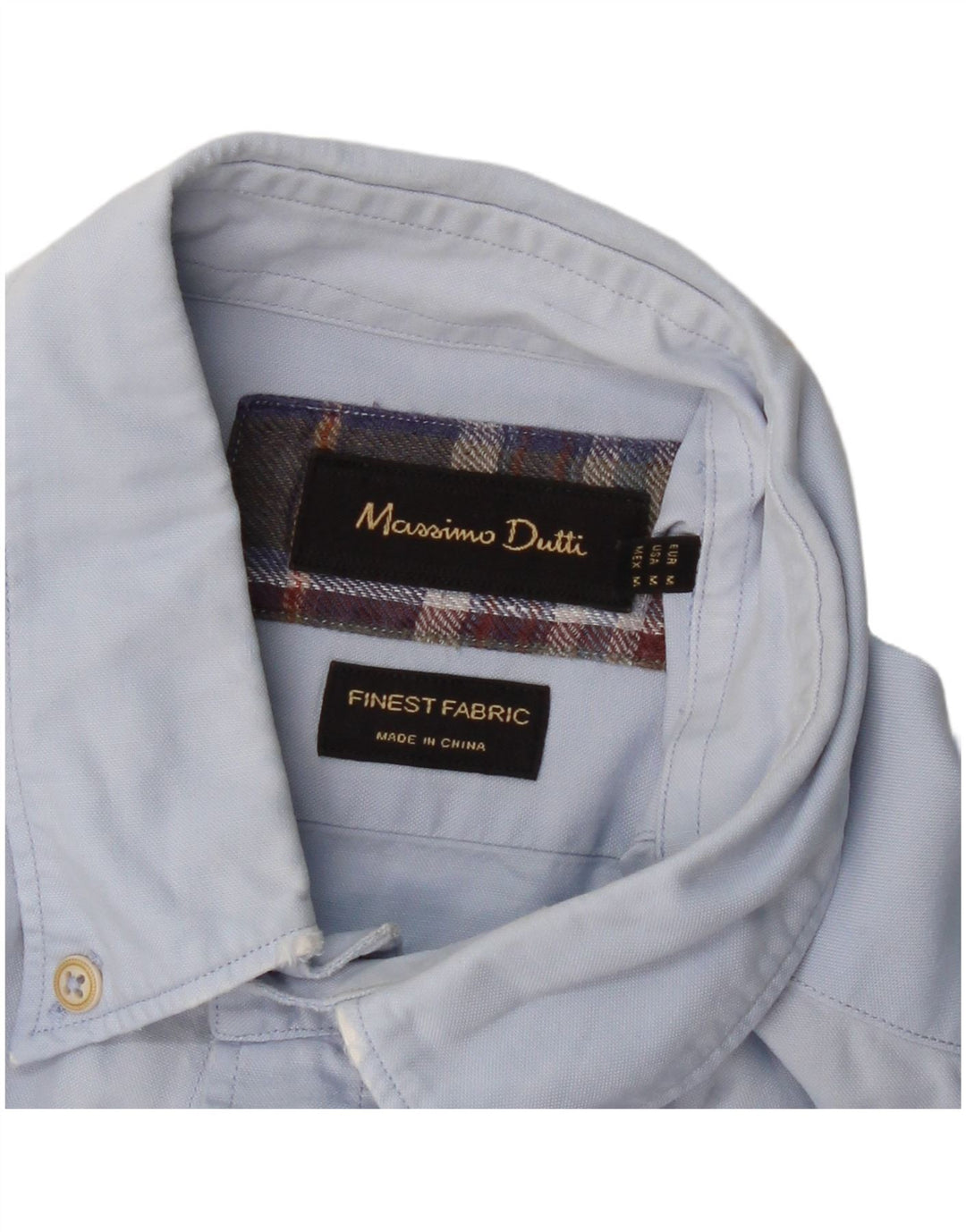 MASSIMO DUTTI Herrenhemd Mittelblau