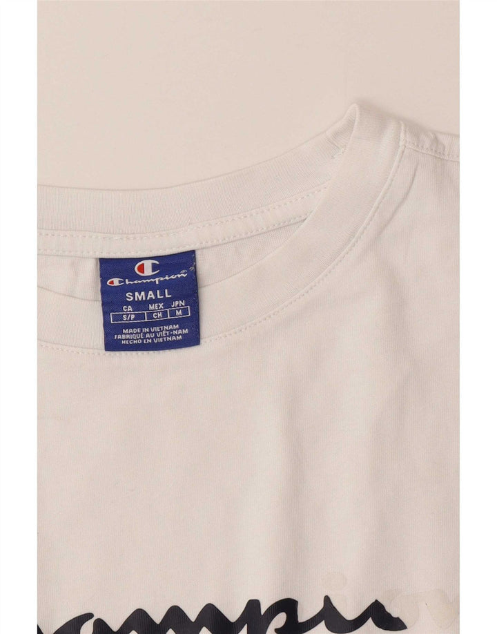 Champion Herren-T-Shirt mit Grafik, Größe S, Weiß