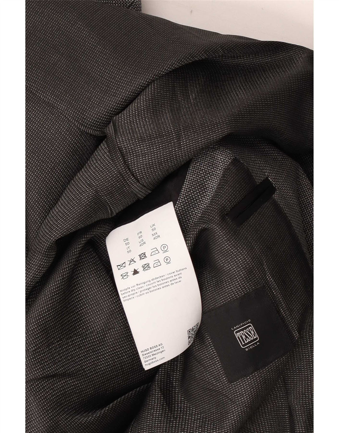 Lanificio In Biella Herren 2-Knopf-Blazerjacke UK 50 Large Grau