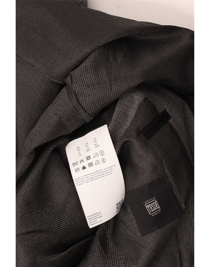 Lanificio In Biella Herren 2-Knopf-Blazerjacke UK 50 Large Grau