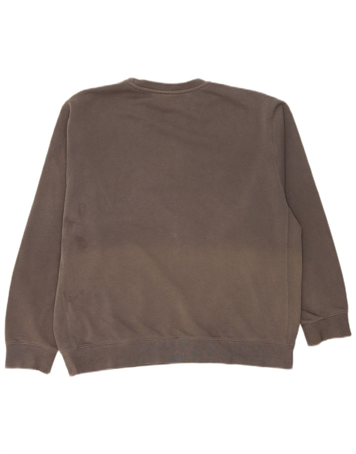 Nike Herren-Sweatshirt-Pullover, große graue Baumwolle