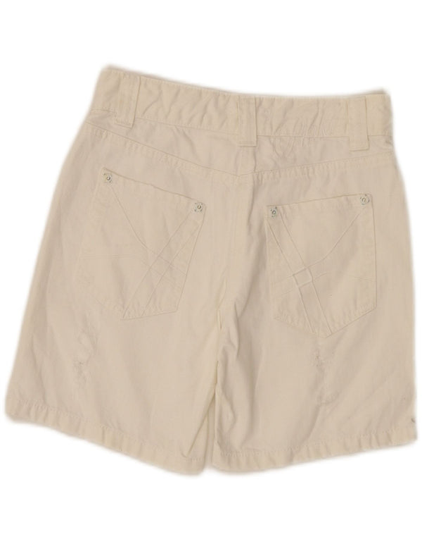 Pinko Mädchen-Jeansshorts, 11–12 Jahre, Größe L, W26, weiße Baumwolle