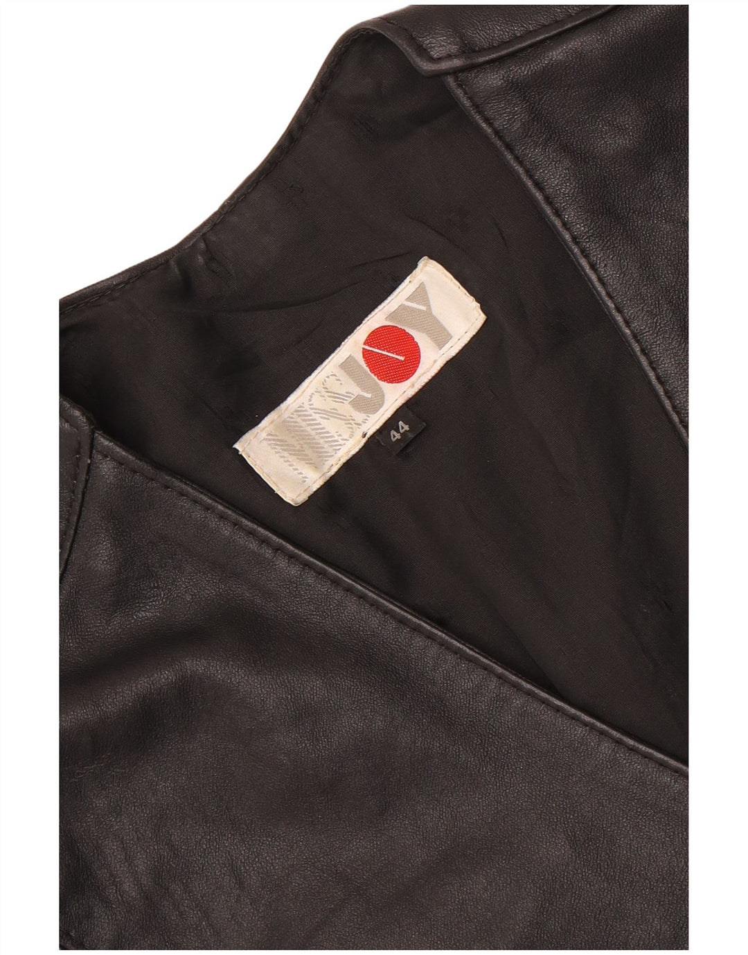 Joy Damen Lederweste IT 44 Medium Schwarz