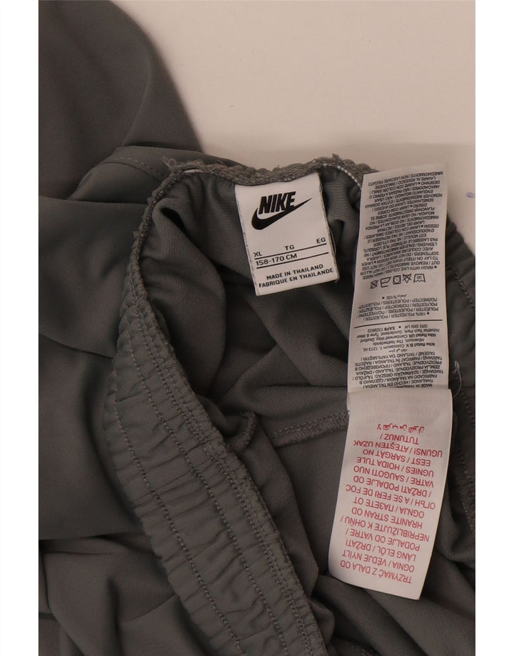 Nike Jungen-Trainingshose, Jogginghose, 13–14 Jahre, XL, graues Polyester