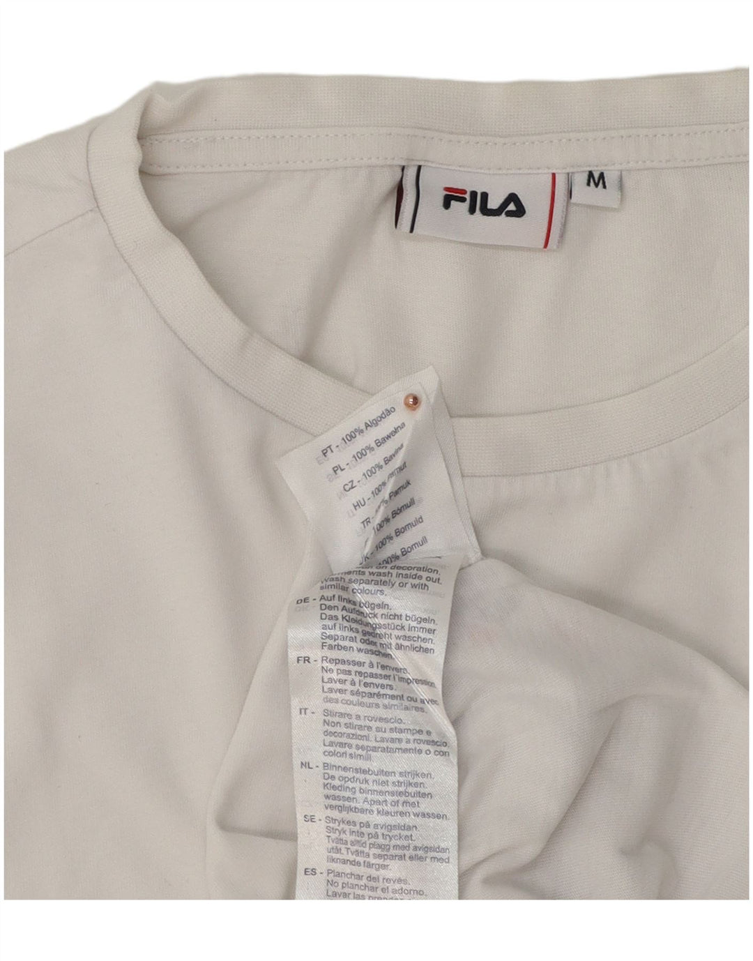 Fila Herren-T-Shirt mit Grafik, mittelweiße Baumwolle