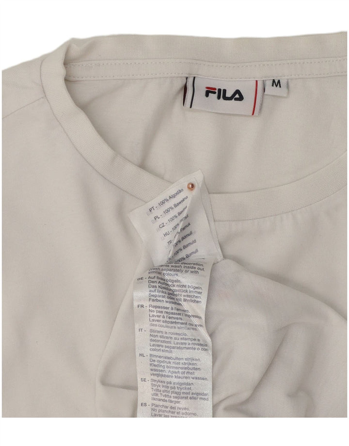 Fila Herren-T-Shirt mit Grafik, mittelweiße Baumwolle