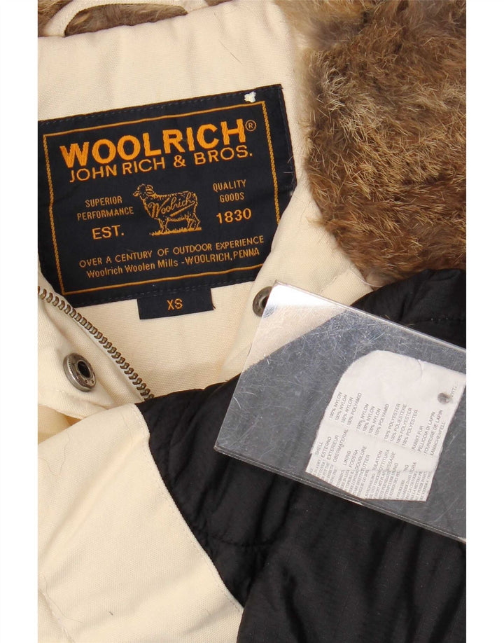 Woolrich Damen Militärjacke UK 6 XS Beige Nylon
