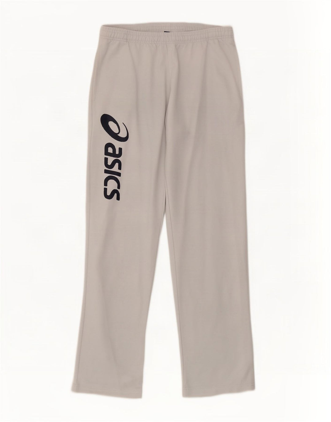 Asics Herren-Trainingshose mit Grafik, mittelgraues Polyester