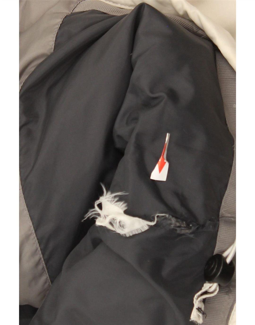 Champion wattierte Herrenjacke mit Kapuze, UK 40, Größe L, Grau, Farbblock