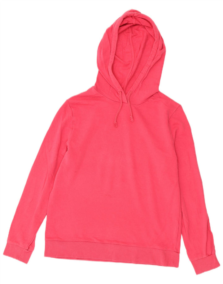Marks & Spencer Damen Kapuzenpullover UK 12 Mittelrosa Baumwolle