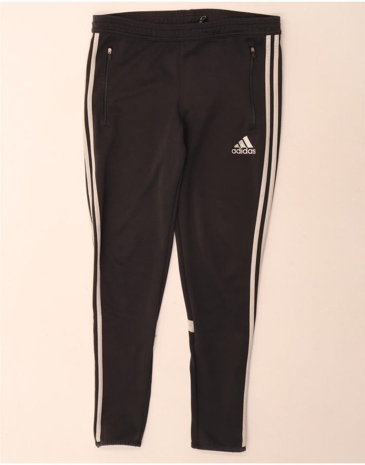 Adidas Herren Climalite-Trainingshose, Größe S, Schwarz, Farbblock-Polyester