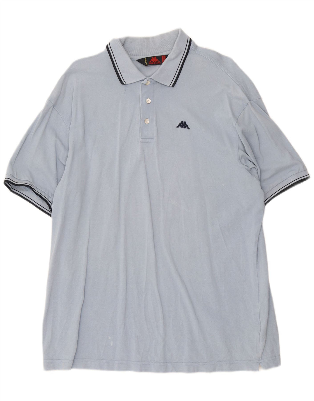 Kappa Herren Poloshirt 2XL Blau Baumwolle