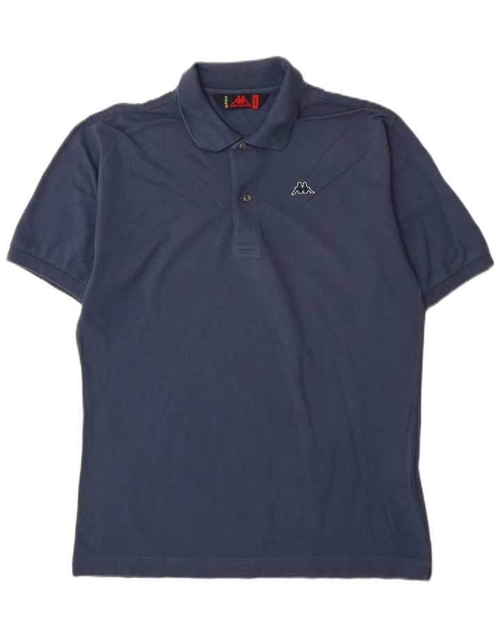 Kappa Herren-Poloshirt, mittelmarineblaue Baumwolle