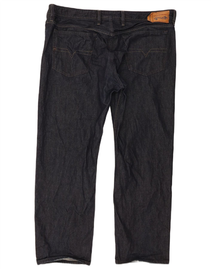 Diesel Herren Waykee Regular Straight Jeans W40 L30 Marineblaue Baumwolle