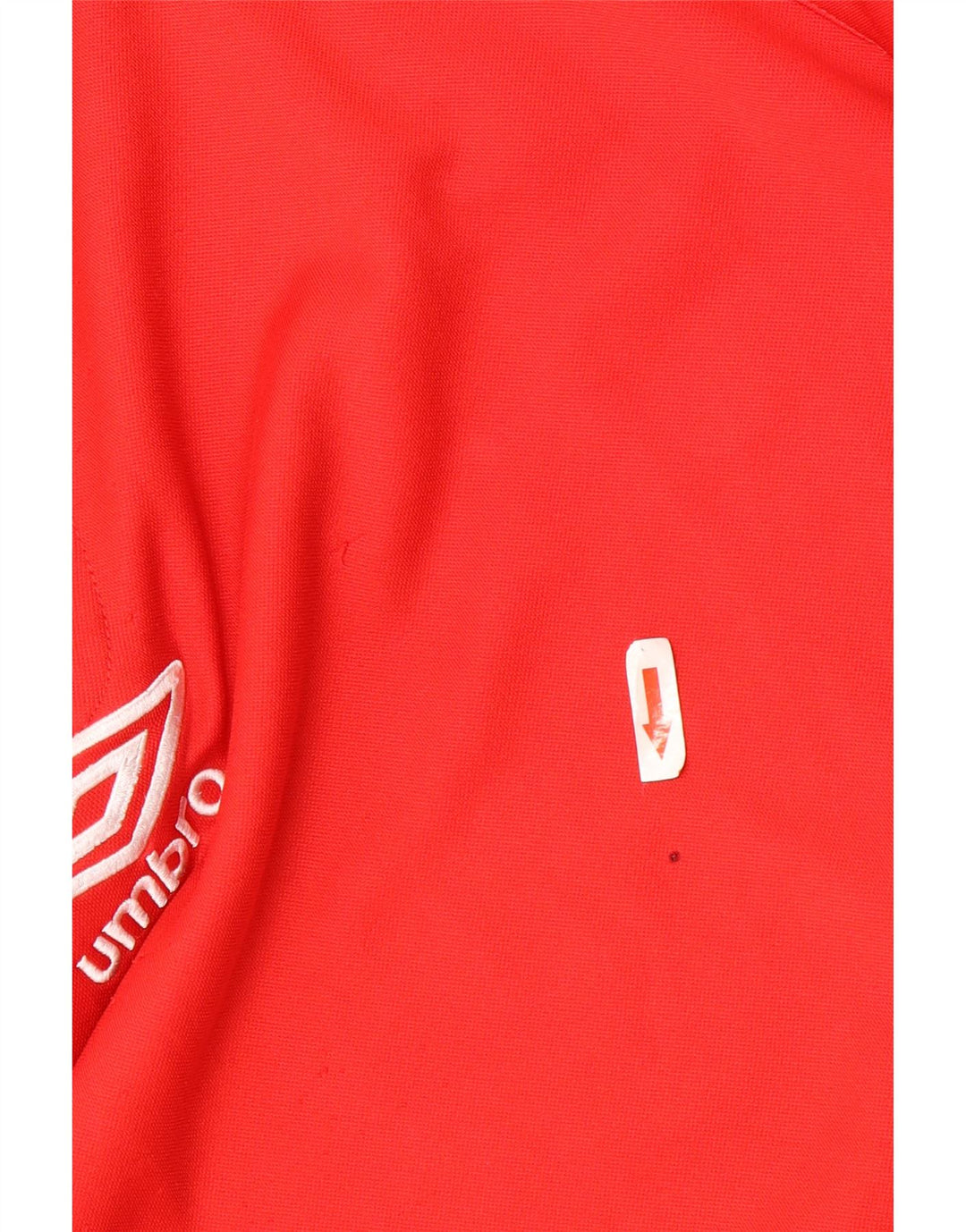 Umbro Herren-Sweatshirt mit Reißverschluss, XL, rotes Polyester