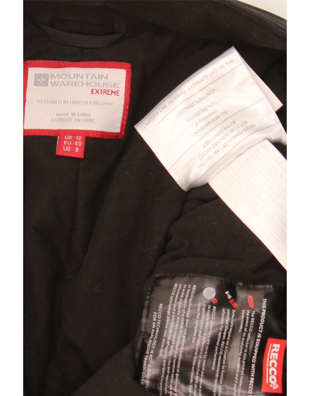 Mountain Warehouse Damen-Skihose UK 12 Mittelschwarzes Polyester