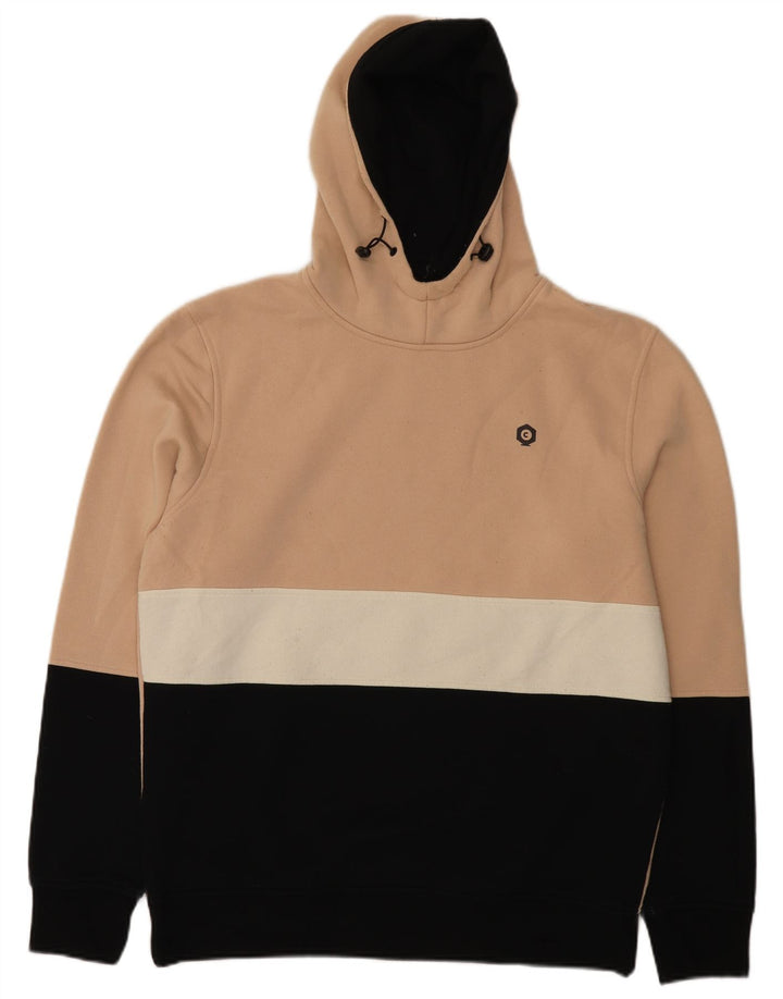 Jack & Jones Herren Kapuzenpullover XL Beige Colourblock Polyester