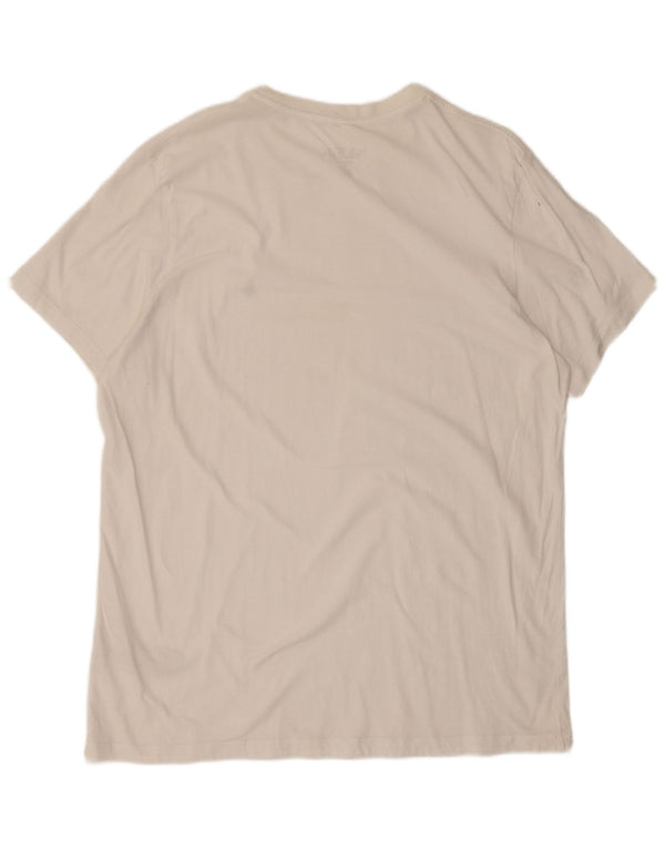 Jack Wills Herren-T-Shirt mit klassischer Passform, XL, weiße Baumwolle