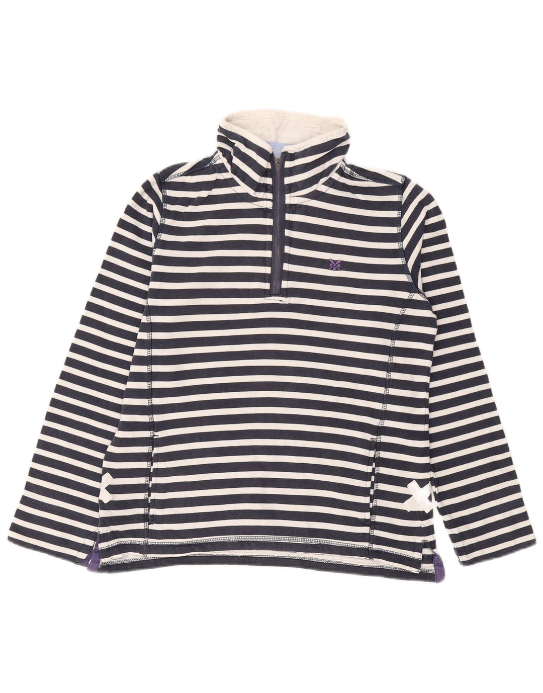 Crew Clothing Damen-Sweatshirt mit lockerer Passform, Gr. 10, Größe S, Blau, nautisch