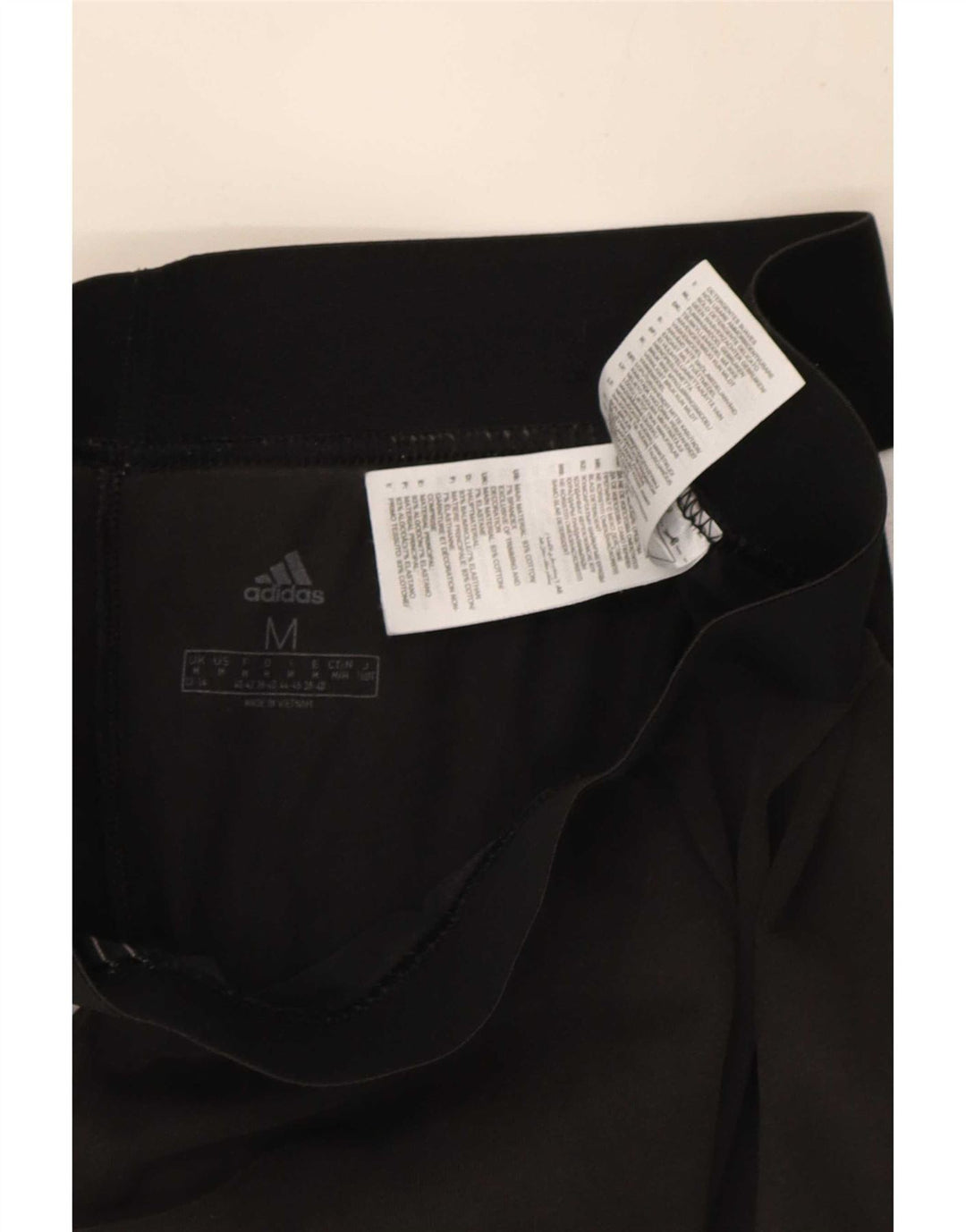 Adidas Damen Leggings UK 12/14 Mittelschwarze Baumwolle