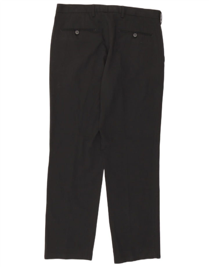 Marks & Spencer Herren-Freizeithose mit normaler Passform, W34, L31, Schwarz, Polyester