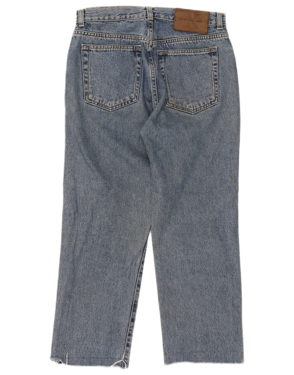 Calvin Klein Damen Jeans, W29, L24, Blau, Baumwolle