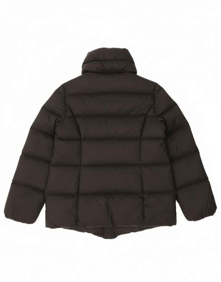 Benetton Damen Übergroße wattierte Jacke UK 6 XS Schwarz Polyamid