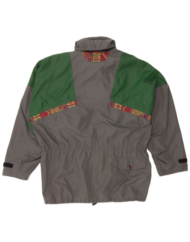 Vintage Herren Loose Fit Utility Jacke UK 38 Mittelgraues Polyamid