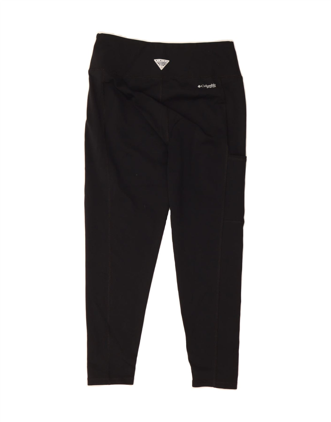 COLUMBIA Womens Crop Leggings UK 12 Medium Black Polyester Vintage Columbia and Second-Hand Columbia from Messina Hembry 