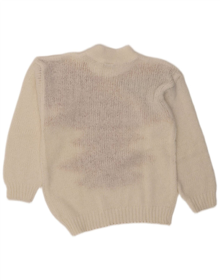 C&A Rollkragenpullover für Damen, EU 40, Mittelweiß, Farbblock