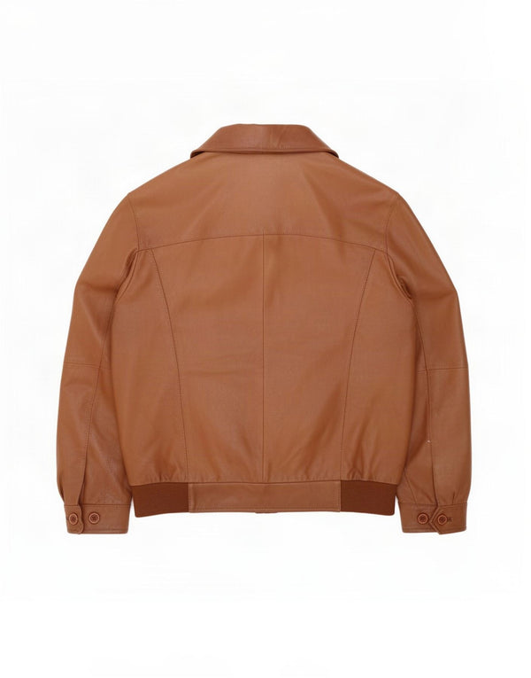 Bugatti Herren Bomber Lederjacke IT 50 Large Braun