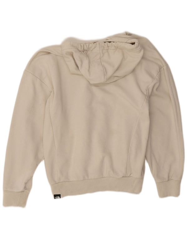 The North Face Womens Graphic Hoodie Pullover UK 14 Mittelweiße Baumwolle