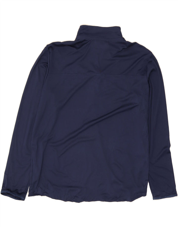 ADIDAS Womens Pullover Graphic Top Long Sleeve UK 18 XL Navy Blue Vintage Adidas and Second-Hand Adidas from Messina Hembry 