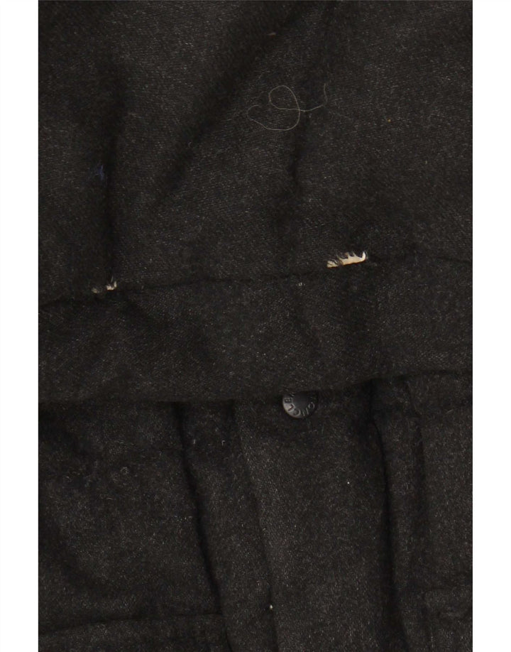 Moncler Herren-Jacke mit Kapuze, gepolstert, UK 36, kleine schwarze Wolle