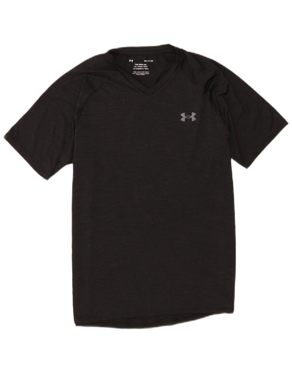 Under Armour Mens T-Shirt Top Small Black Flecked