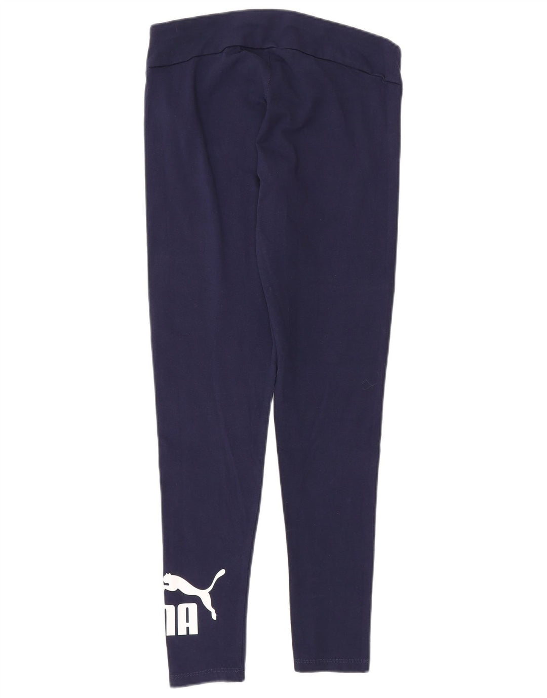 Puma Womens Graphic Leggings UK 12 Medium Marineblau Baumwolle