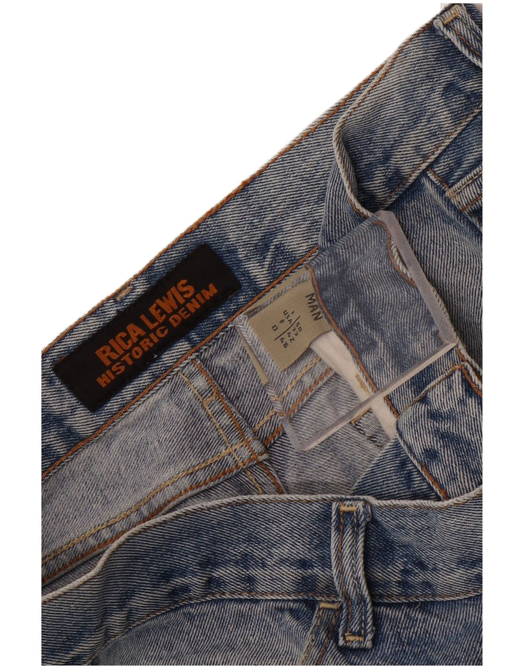 Rica Lewis Herren Straight Jeans W33 L28 Blau