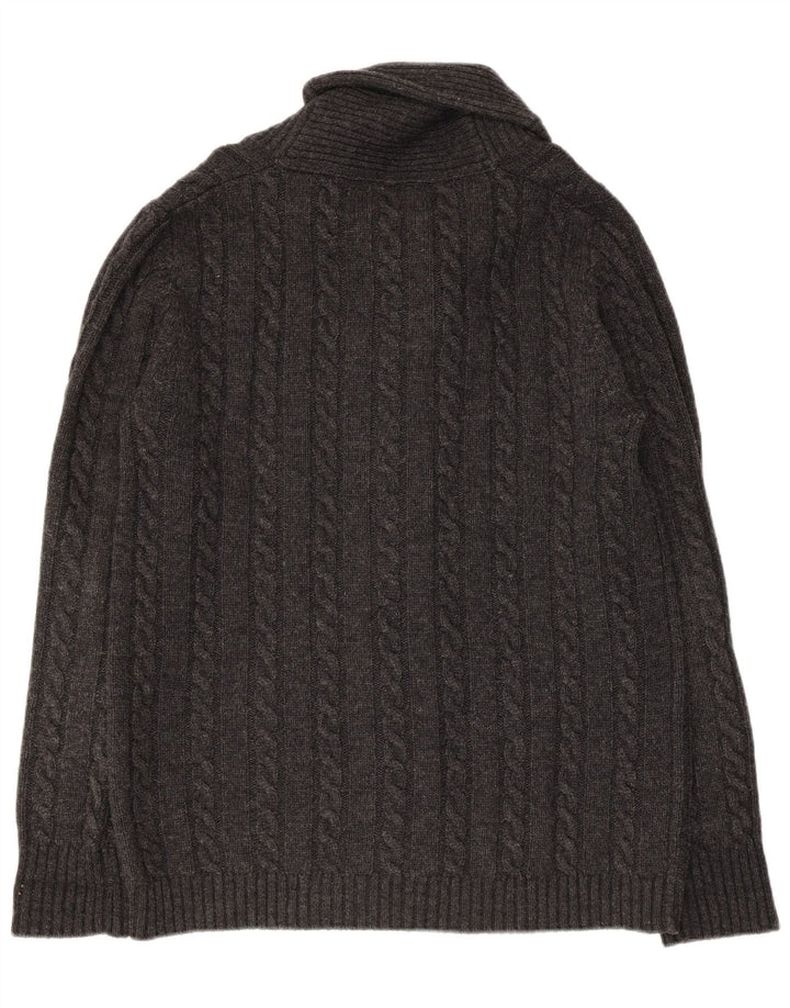 G-Star Herren Strickjacke XL Graue Lammwolle