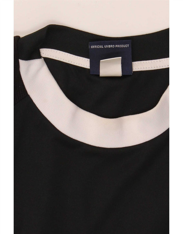 Umbro Herren-Grafik-T-Shirt-Oberteil XL, schwarzes Farbblock-Polyester
