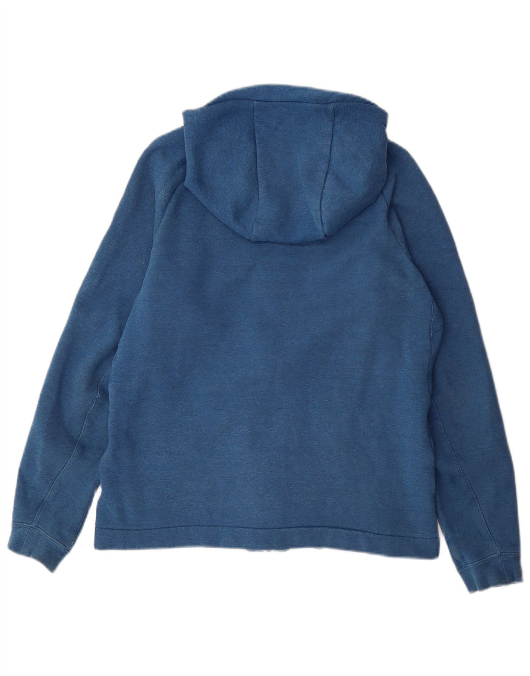 Nike Herren-Kapuzenpullover mit Reißverschluss, mittelblaue Colourblock-Baumwolle