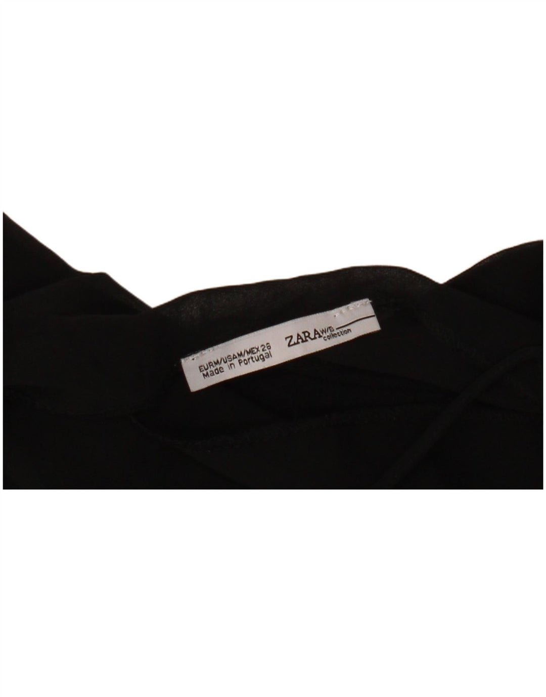 Zara Damen Neckholder Top UK 12 Medium Schwarz