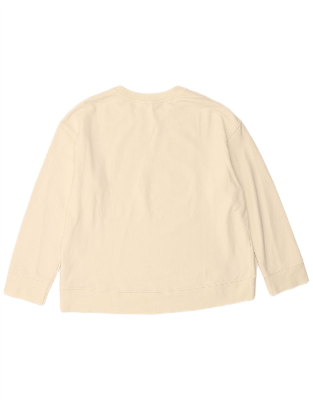 JIGSAW Übergroßer Grafik-Sweatshirtpullover für Damen UK 16 Large Off White