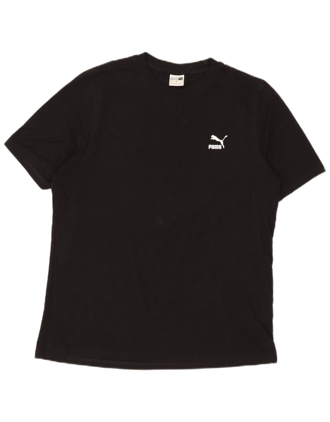 Puma Herren T-Shirt Top Large Schwarz Baumwolle